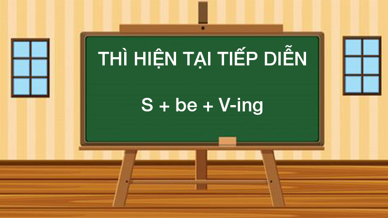 Định nghĩa của thì hiện tại tiếp diễn 