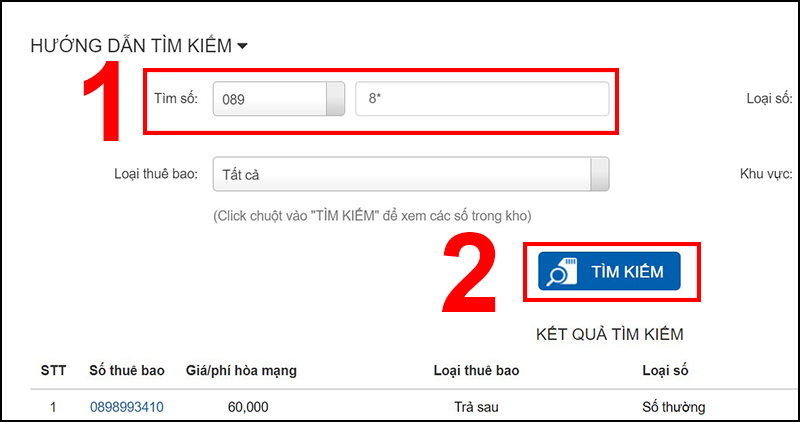 Tìm kiếm số 0898