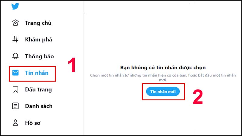 Nhấp vào thẻ Tin nhắn rồi chọn Tin nhắn mới