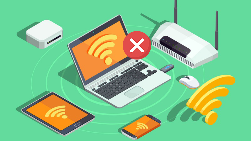  Một số nguyên nhân khiến máy tính không phát được WiFi