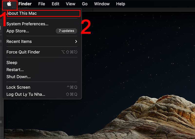 Truy cập About This Mac