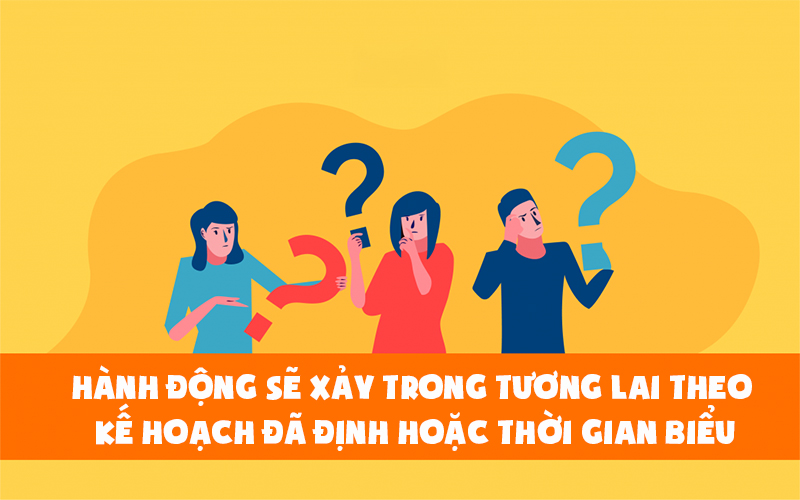 Dùng thì tương lai tiếp diễn khi hành động theo kế hoạch đã định trong tương lai