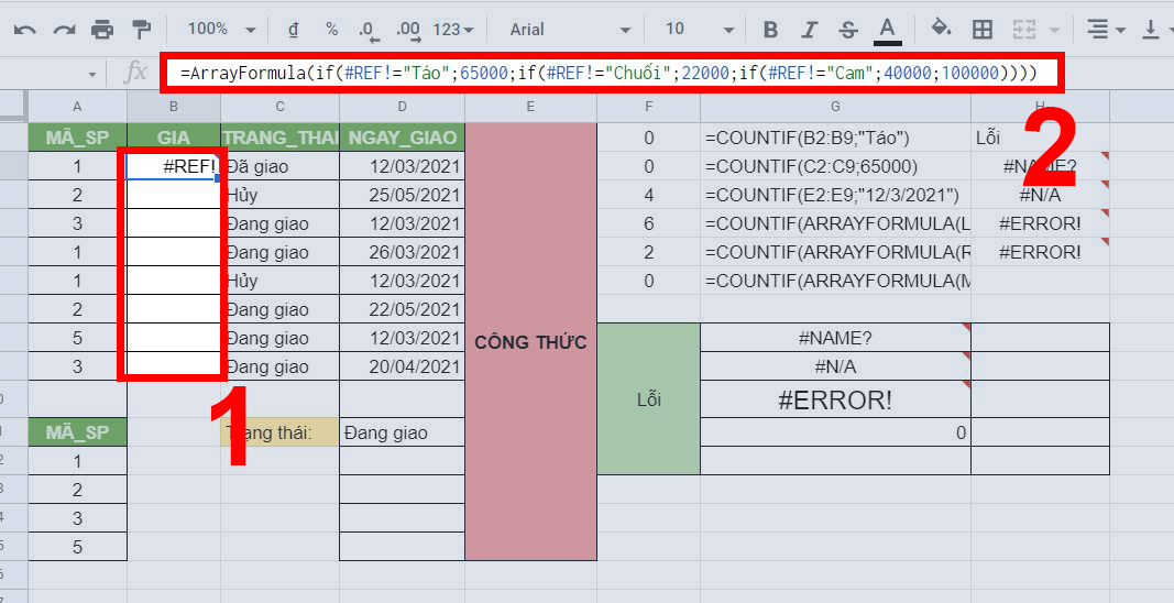 Lỗi #REF