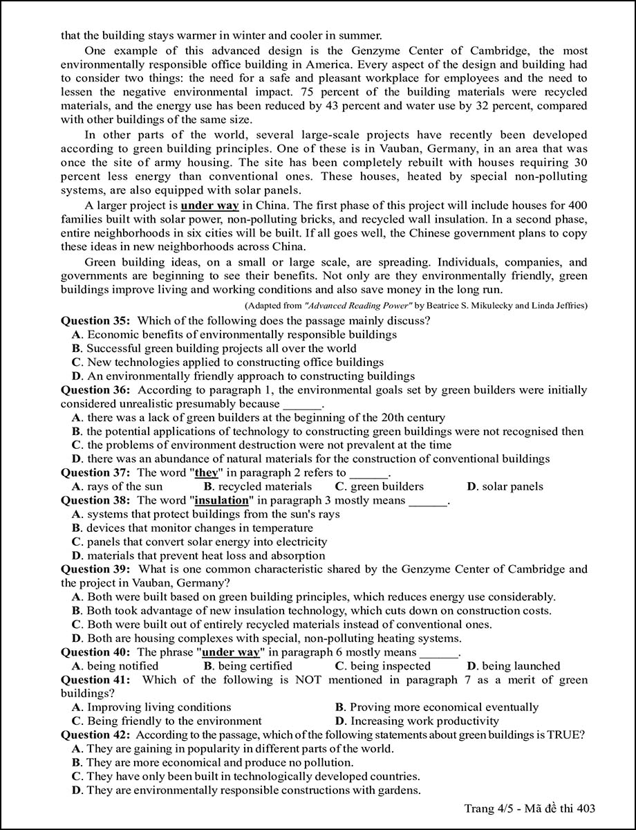 Mã đề 403 - Trang 4