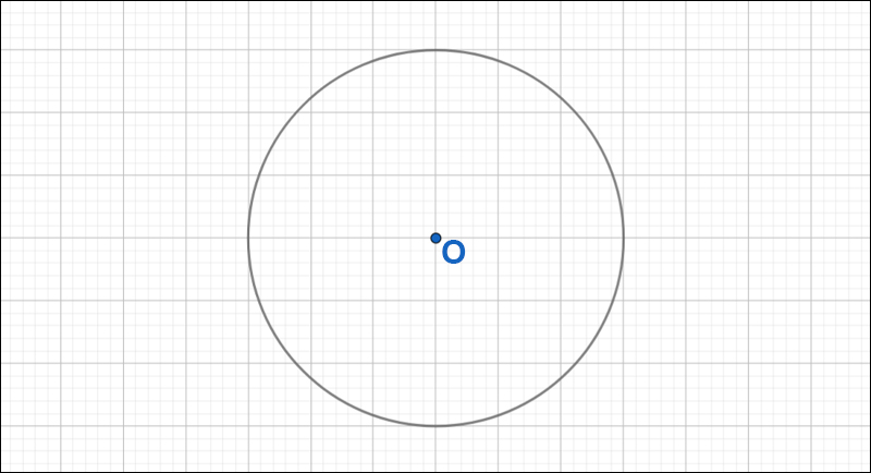 Vẽ một đường tròn tâm O