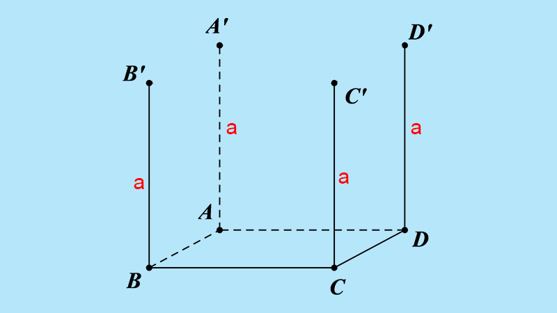 Dựng các đường cao có độ dài a