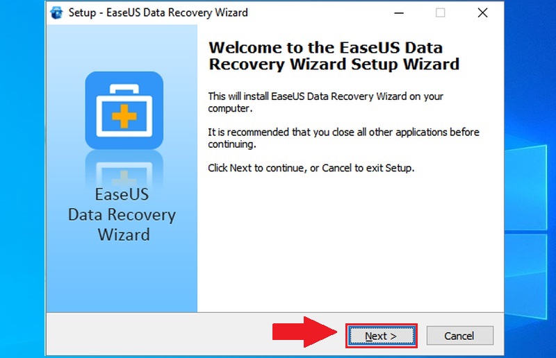Cài đặt phần mềm EaseUS Data Recovery Wizard