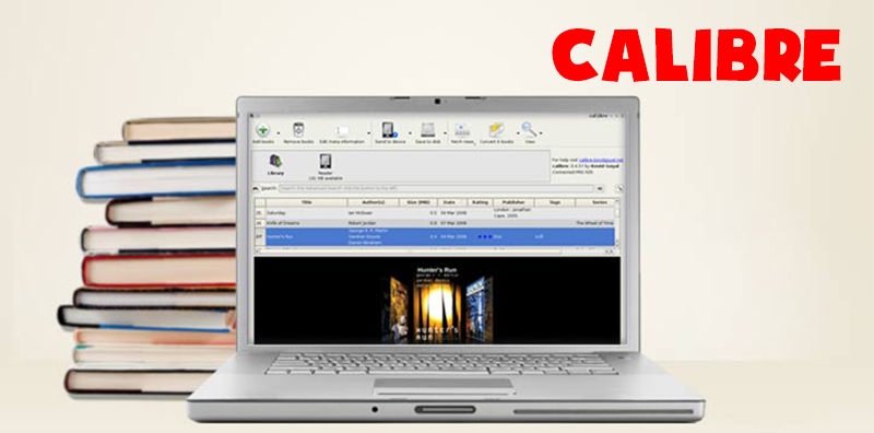 Calibre quản lý bộ sưu tập sách điện tử.