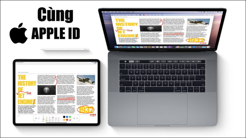 Các thiết bị kết nối phải dùng chung một Apple ID