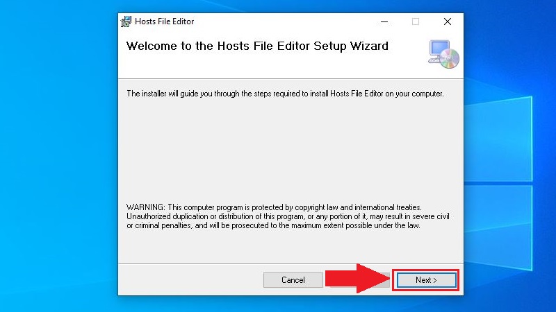 Cài đặt phần mềm Host File Editor