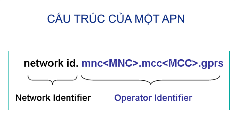 Cấu trúc chung của APN