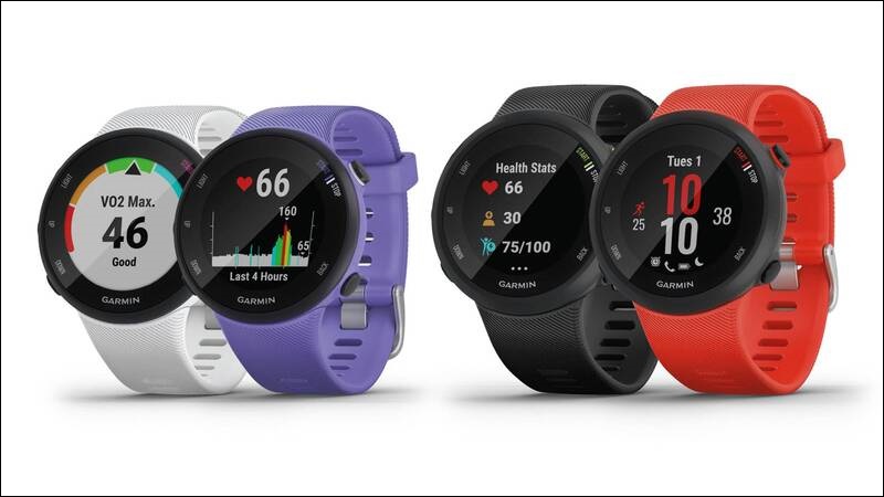 Thiết kế Garmin Forerunner 45 với 4 m&agrave;u đặc trưng