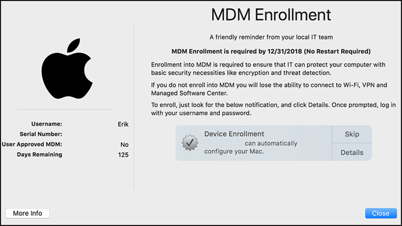 Bạn có thể gặp rủi ro khi mua MacBook MDM.