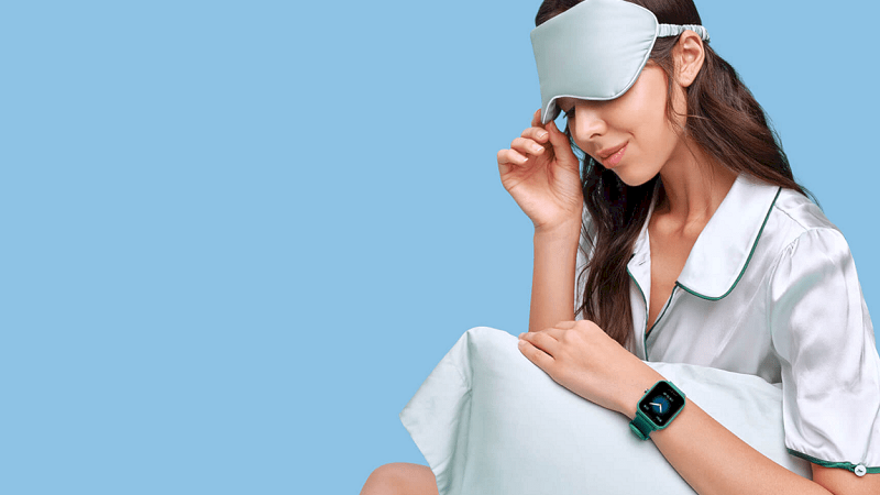 Amazfit GTS 2 mini c&oacute; thể đ&aacute;nh gi&aacute; giấc ngủ của bạn