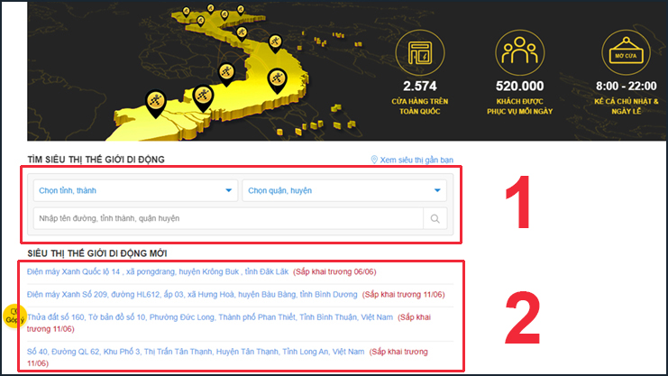 H&atilde;y t&igrave;m cửa h&agrave;ng Thế Giới Di Động gần bạn nhất để mua SIM