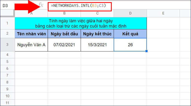 Cách thiết lập bảng theo dõi ngày phép bằng Excel cho nhân viên