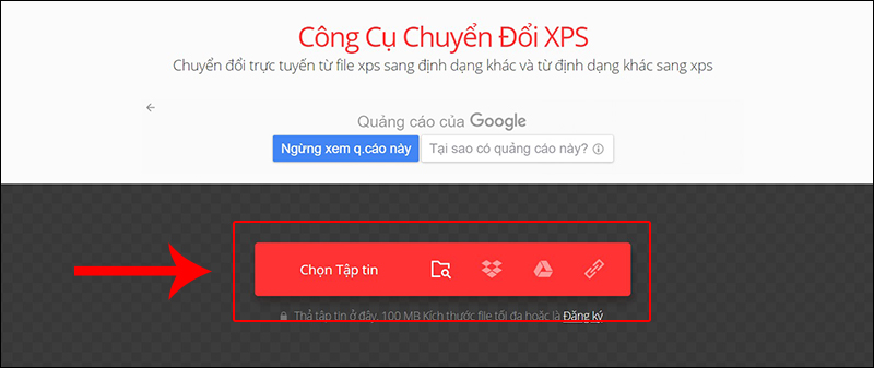 Chọn tập tin