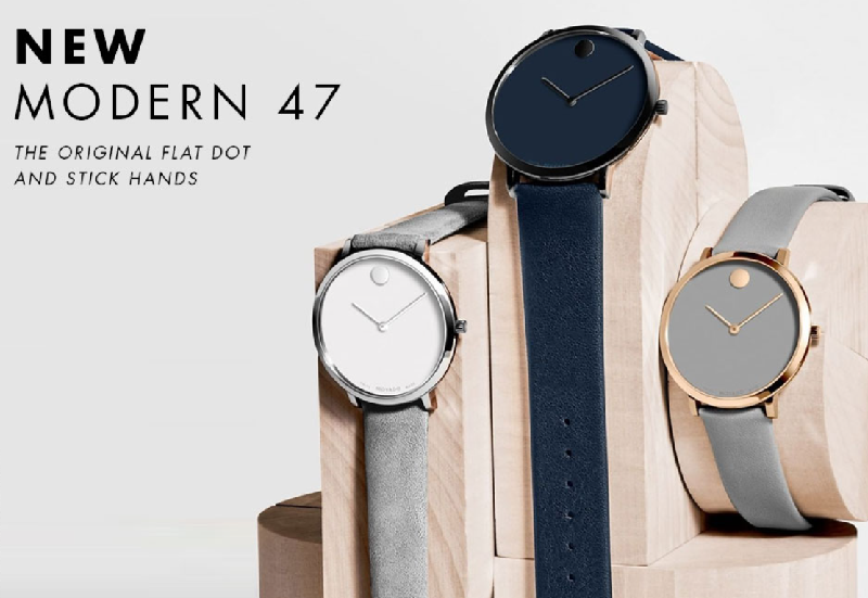 Đồng hồ Movado Modern 47 mang n&eacute;t mới mẻ, trẻ trung