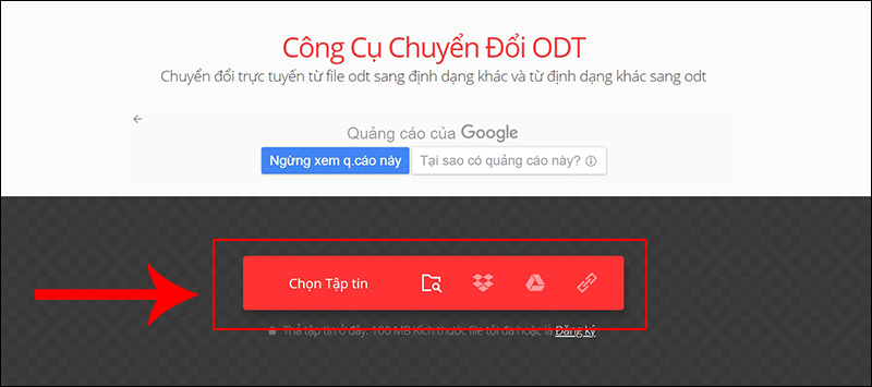 Chọn tập tin