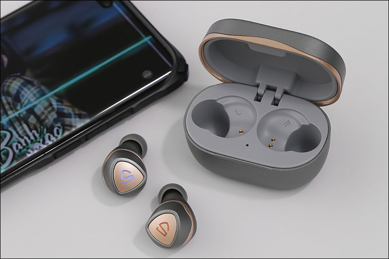 True Wireless Soundpeats Sonic Bluetooth Headphones Grey with aptX Adaptive