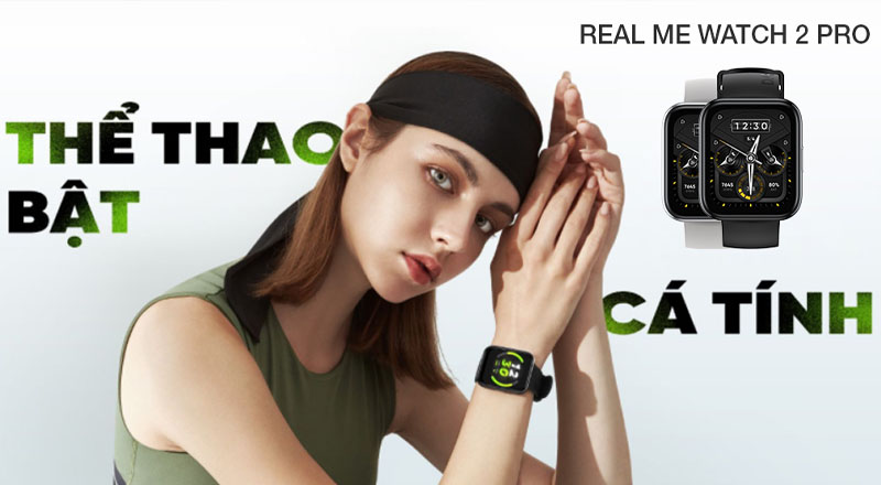 Realme Watch 2 pro c&oacute; m&agrave;n h&igrave;nh được n&acirc;ng cấp lớn hơn với 1.75 inch