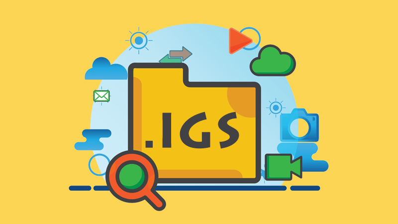File IGS thường xuất hiện trong lĩnh vực thiết kế đồ họa