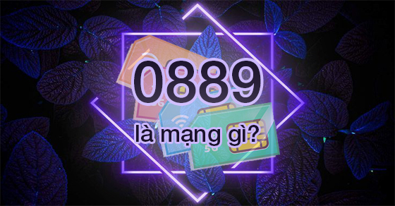 Đầu số 0889 là mạng gì? Ý nghĩa của đầu số 0889? Có phải đầu số đẹp?
