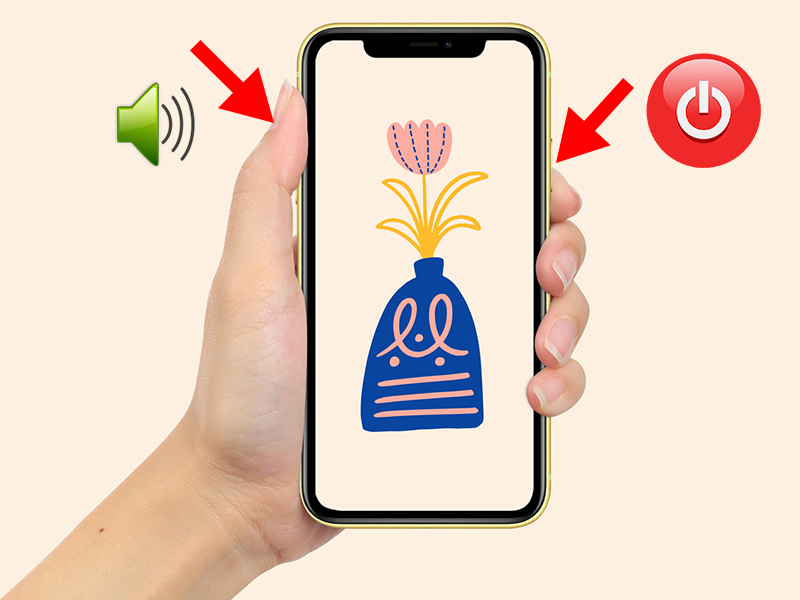 Chụp màn hình nhanh bằng cách nhấn cùng lúc nút tăng âm lượng và nút nguồn