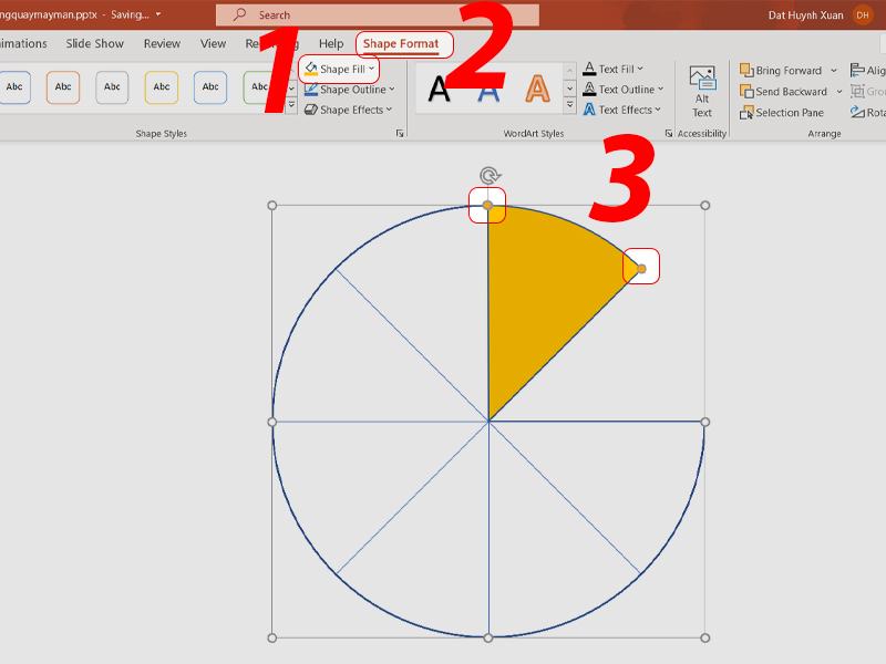 Tạo ra vòng quay may mắn PowerPoint của riêng bạn và trang trí bằng những màu sắc và hình ảnh thú vị. Điểm nhấn trong bất kỳ bài thuyết trình nào. Hãy xem hình ảnh để biết thêm chi tiết.