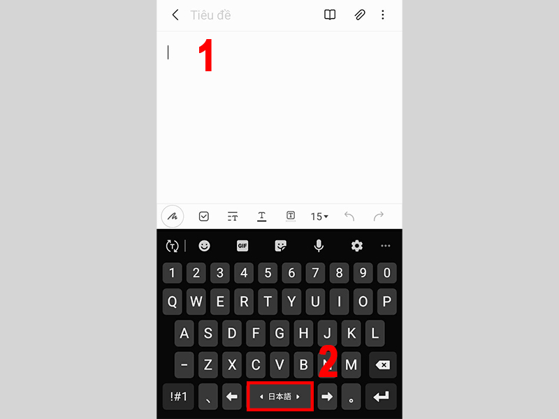 Chuyển sang bàn phím tiếng Nhật trên Android