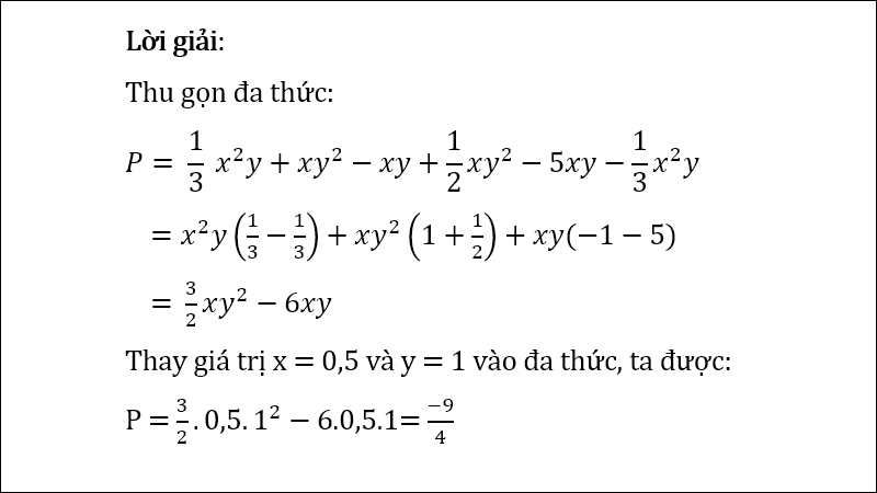 Lời giải của bài tập 3