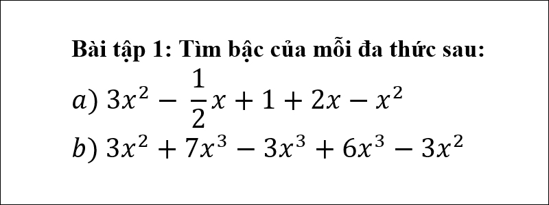 Bài tập 1