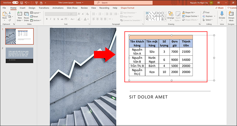 Xem kết quả tại PowerPoint