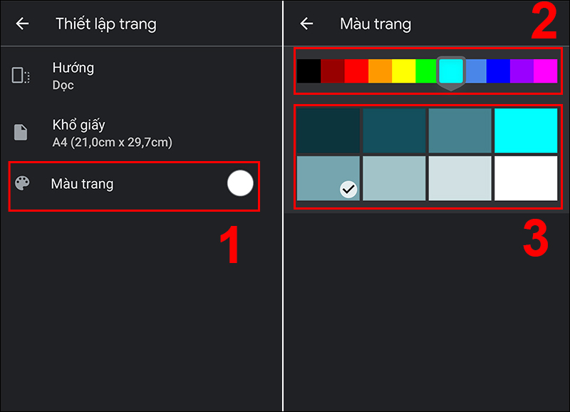 Chọn một m&agrave;u ph&ugrave; hợp cho trang của bạn