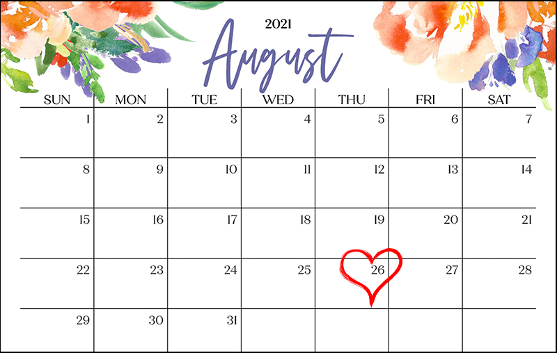 26/8/2021 rơi vào Thứ năm