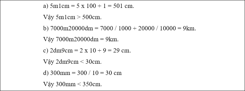 Đáp án của bài tập 3