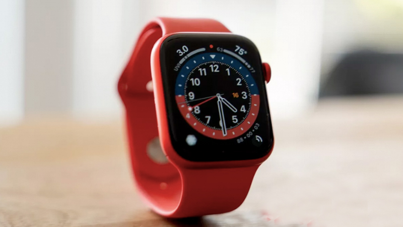 Apple Watch S6 44mm viền nh&ocirc;m d&acirc;y cao su (Product RED)