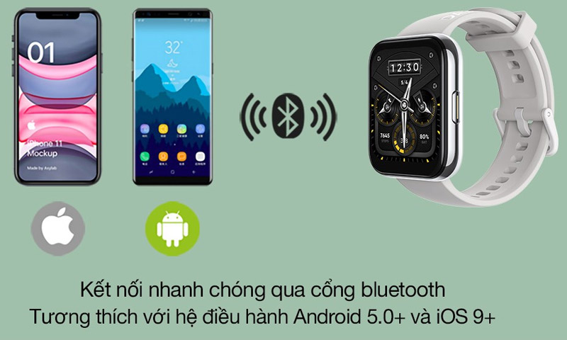 Đồng hồ Realme Watch 2 dây silicone