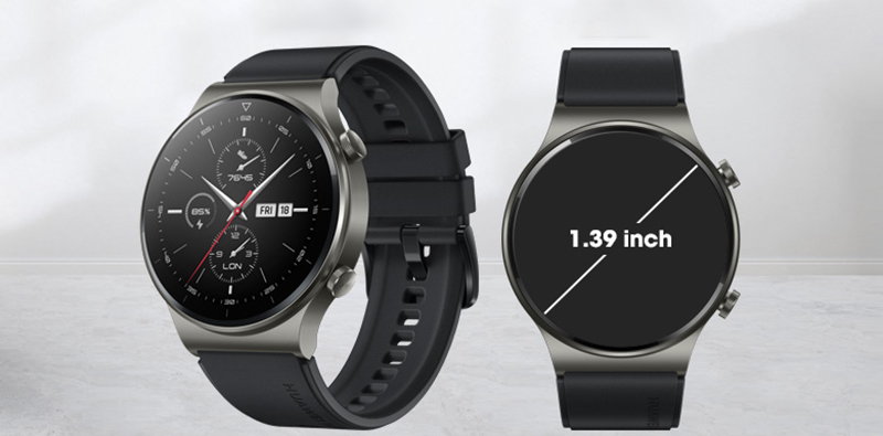 Mẫu đồng hồ Huawei Watch GT2 Pro 46mm d&acirc;y silicone với thiết kế vỏ bằng Titan