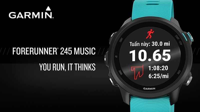 Forerunner 245 trang bị c&ocirc;ng nghệ m&agrave;n h&igrave;nh MIP 1.2 inch