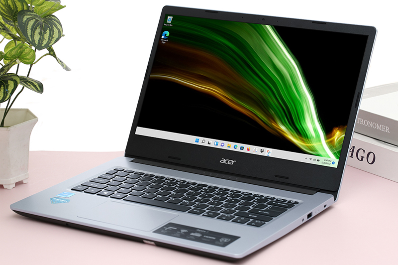 Laptop Acer Aspire 3 A314 có diện mạo sang trọng, thiết kế nhỏ gọn