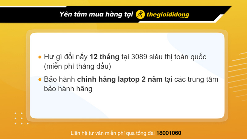 Chính sách bảo hành laptop hấp dẫn