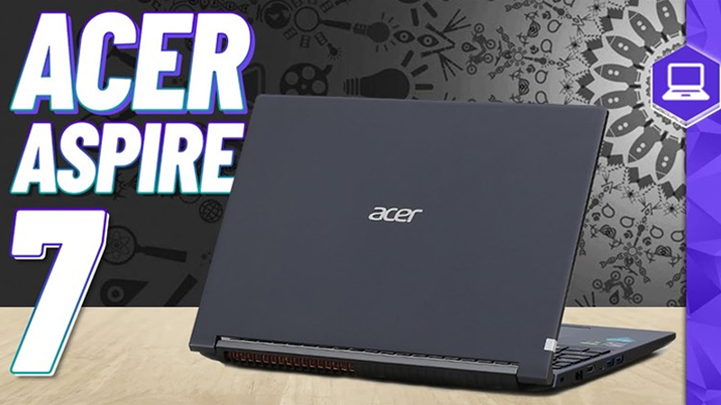 Mặt lưng thanh lịch của laptop