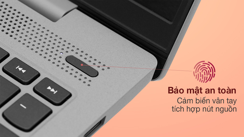Laptop còn được trang bị tính năng bảo mật vân tay