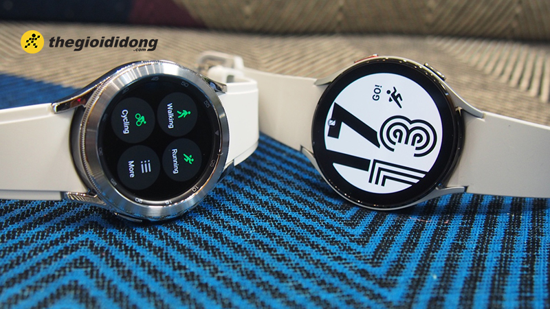 Bạn thậm ch&iacute; c&oacute; thể kết nối TV với Galaxy Watch4 Series để tập thể dục tại nh&agrave;