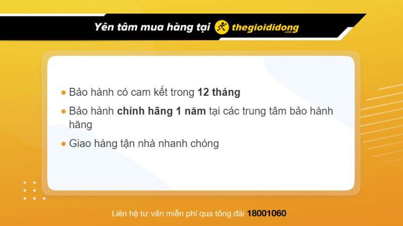 Chính sách bảo hành đồng hồ thông minh tại Thế Giới Di Động