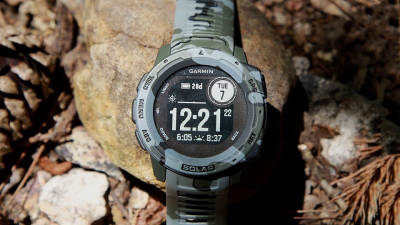 Garmin Instinct Solar dây silicone camo chịu được va đập