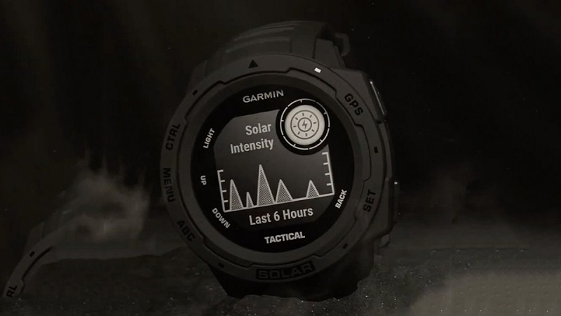 Garmin Instinct Solar silicone đen bền bỉ