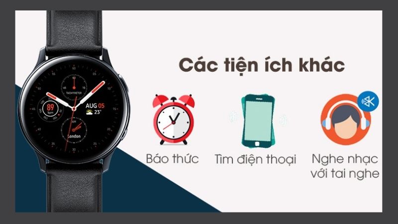  Samsung Galaxy Watch Active 2 44mm phù hợp với các tín đồ thể thao