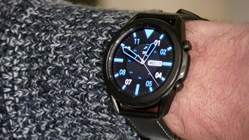 Samsung Galaxy Watch 3 45mm viền thép đen dây da